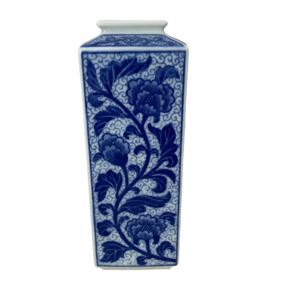 Fukugawa Peony Motif Arita Porcelain Vase